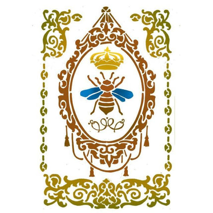 Pochoir G cm. 21x29,7 Reine des abeilles