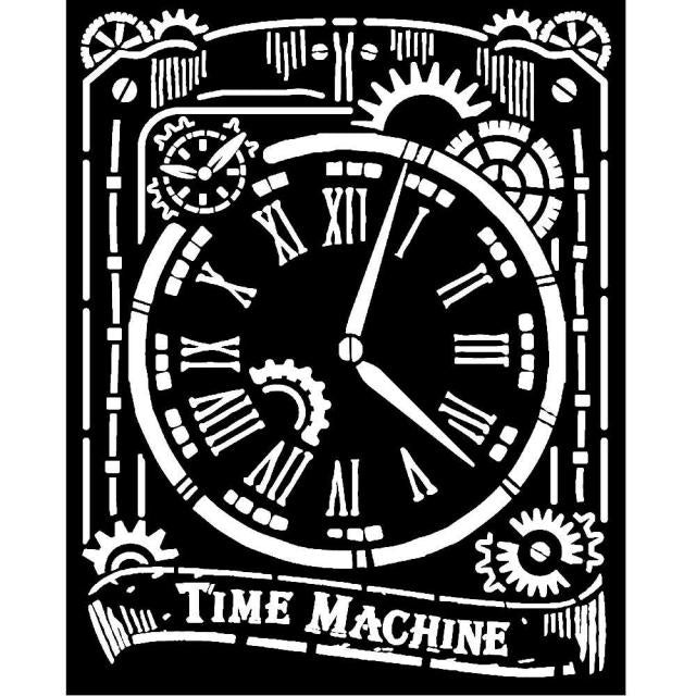 Pochoir épais 20x25 cm - Horloge