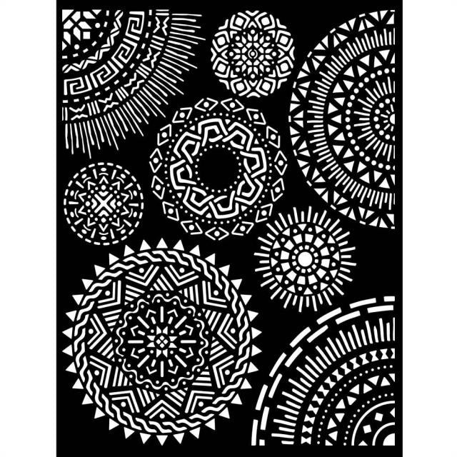 Pochoir épais cm 20X25 - Savana cercles tribaux