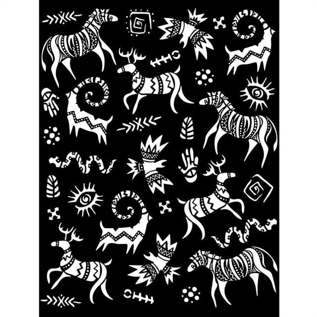 Pochoir épais cm 20X25 - Savana graffitis