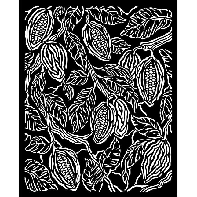 Pochoir épais 20X25 cm - Coffee and Chocolate texture café