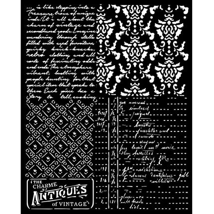 Pochoir épais cm 20X25 - Brocante Antiques motifs variés