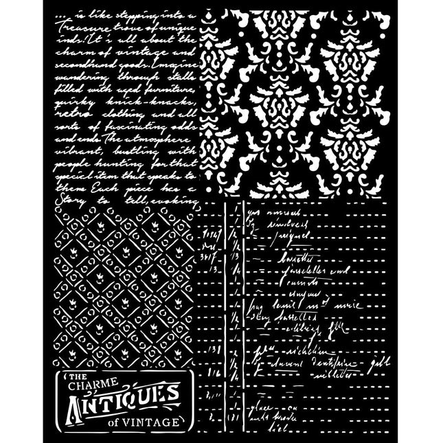 Pochoir épais cm 20X25 - Brocante Antiques motifs variés