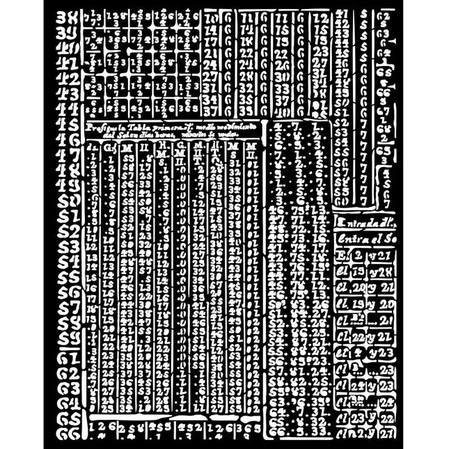 Pochoir épais 20X25 cm - Fortune hiéroglyphes