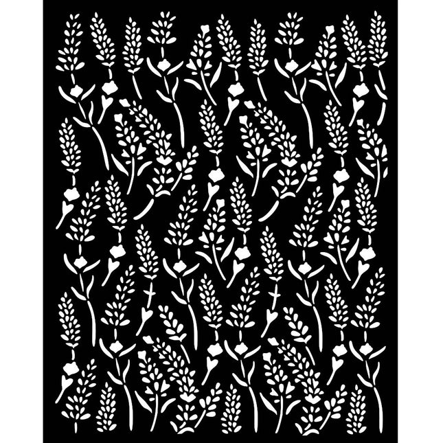 Pochoir épais cm 20X25 - Motif lavande