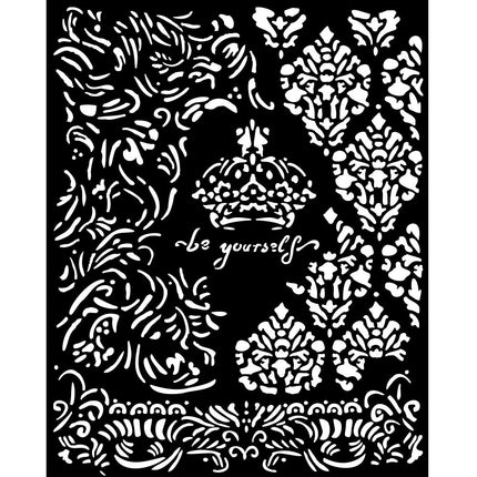 Pochoir épais 20X25 cm - Couronne Alterego Soyez vous-même