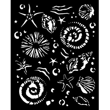 Pochoir épais 20X25 cm - Silent Sea étoile de mer