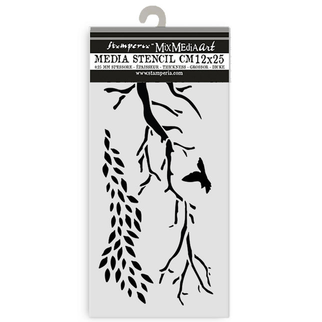 Pochoir épais cm 12X25 - Create Happiness Dewdrops branches