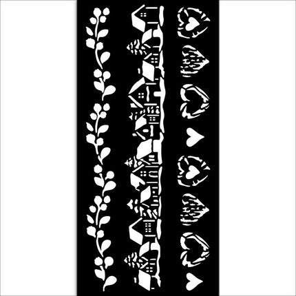 Pochoir épais cm 12X25 - The Owl's House 3 rayures