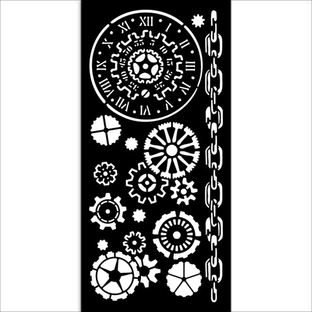 Pochoir épais cm 12X25 - Voyages Fantastiques mécanismes
