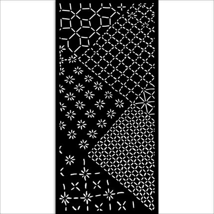 Pochoir épais cm 12X25 - Quiet Days carreaux variés