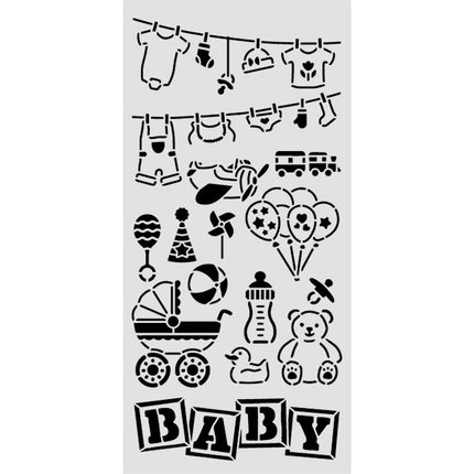 Pochoir épais cm 12X25 - Éléments pour bébé