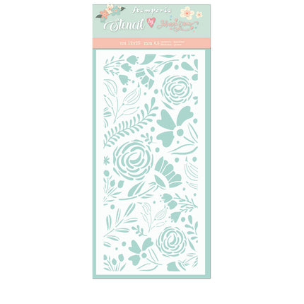 Pochoir épais cm. 12X25 Grandes roses