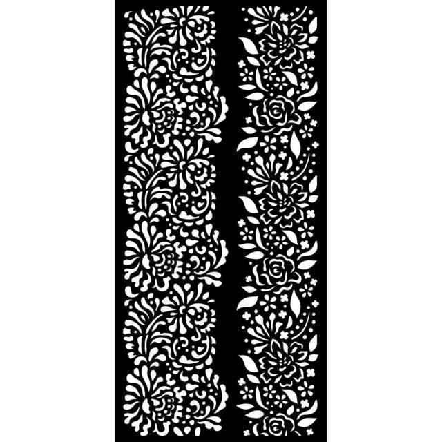 Pochoir épais cm 12X25 - Bordures Garden of Promises