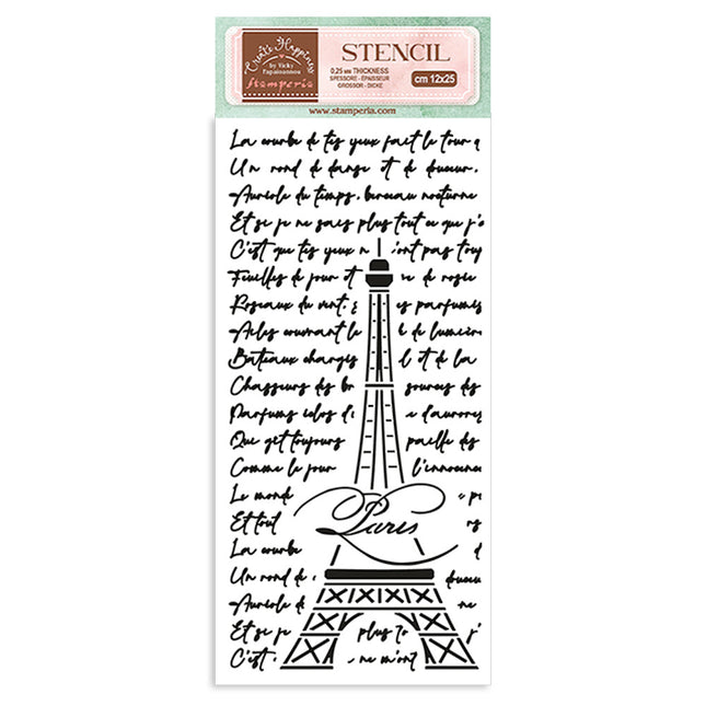 Pochoir épais cm 12X25 - Create Happiness Oh là là Tour Eiffel