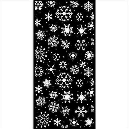 Pochoir épais cm 12X25 - Flocons de neige