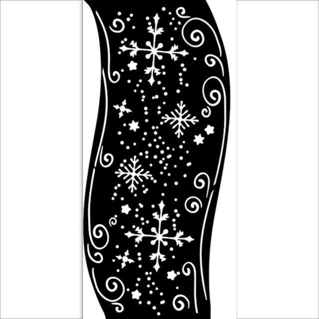 Pochoir épais cm 12X25 - Ruban de Noël
