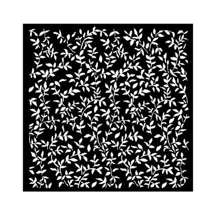 Pochoir épais cm 18X18 - Motif de feuilles de jardin