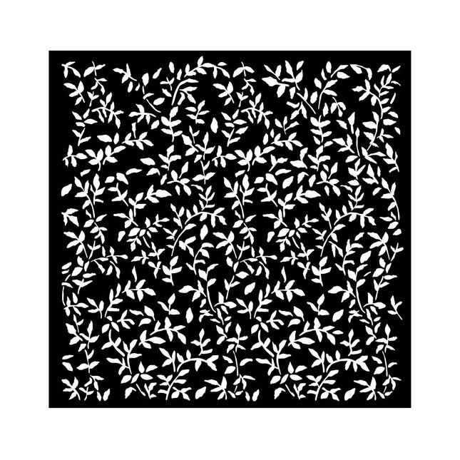 Pochoir épais cm 18X18 - Motif de feuilles de jardin