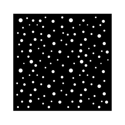 Pochoir épais cm 18X18 - Motif de pois de Noël classiques