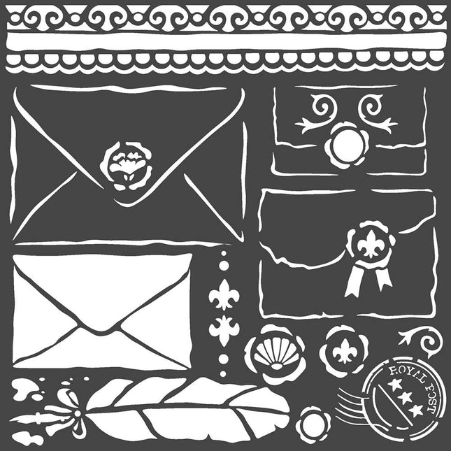 Pochoir épais cm. 18X18 Lettres