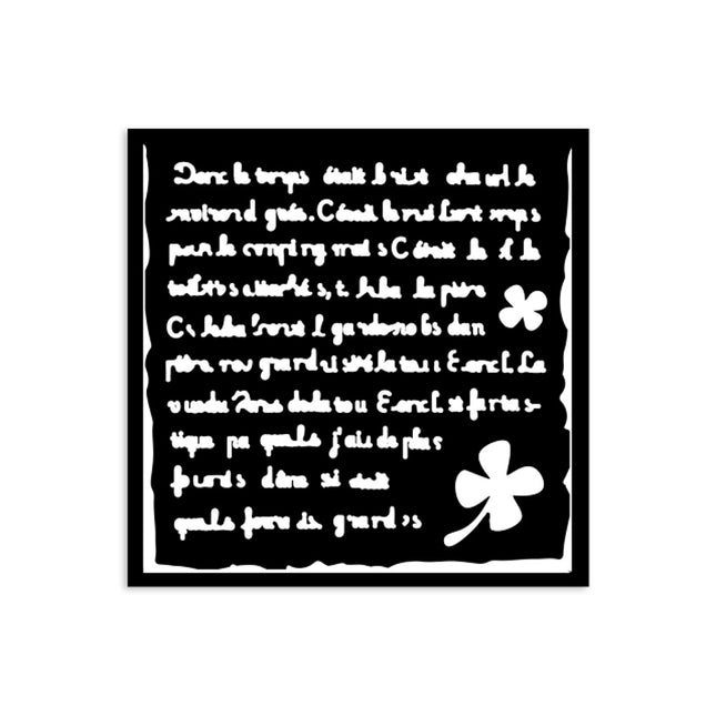 Pochoir épais 12X12 cm - Art of Travelling lettre manuscrite