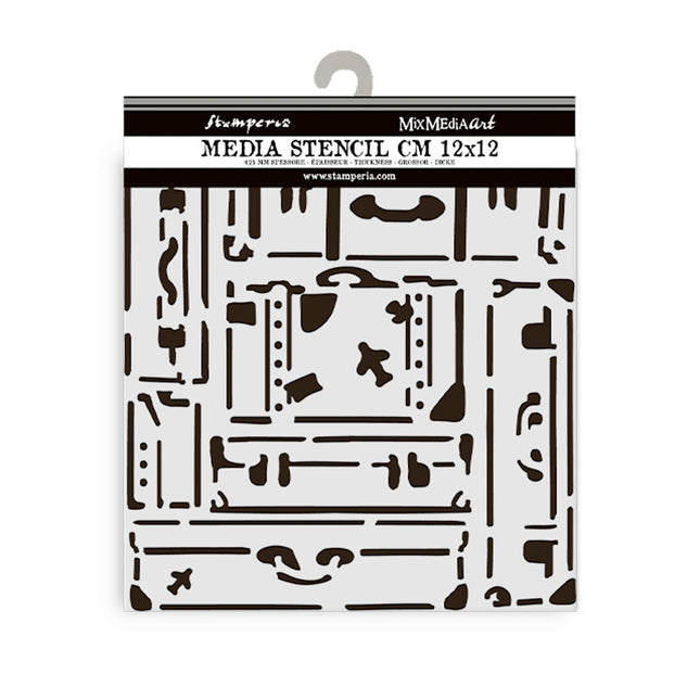 Pochoir épais 12X12 cm - Art of Travelling valises