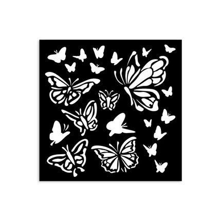 Pochoir épais 12X12 cm - papillon House of Roses