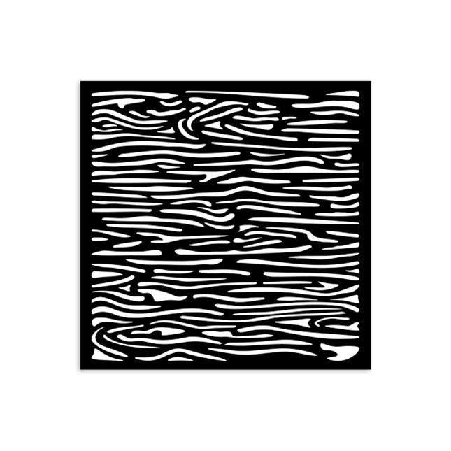 Pochoir épais cm 12X12 - motif de bois Silent Sea