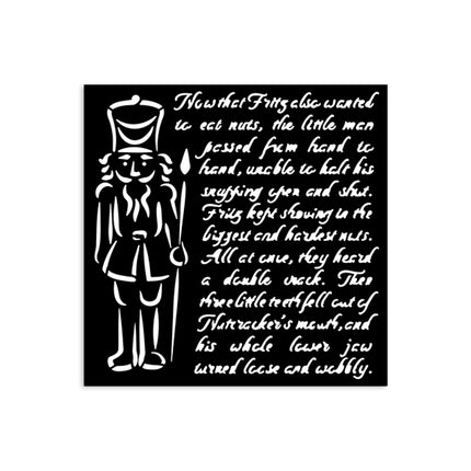 Pochoir épais cm 12X12 - Alice in Christmas soldats