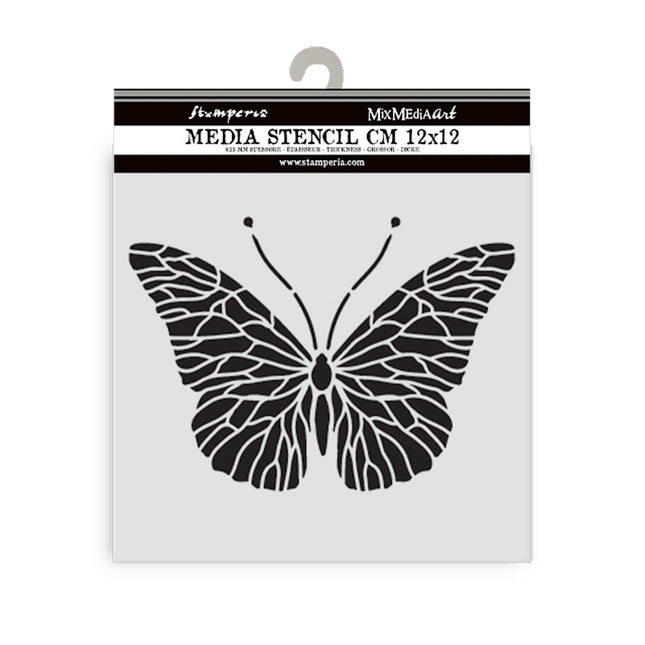 Pochoir épais 12X12 cm - papillon Quiet Days