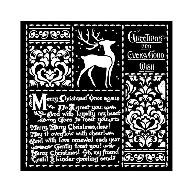 Pochoir épais cm 18X18 - Lettres de Noël