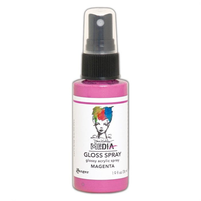 Ranger • Dina Wakley, spray brillant pour médias Magenta