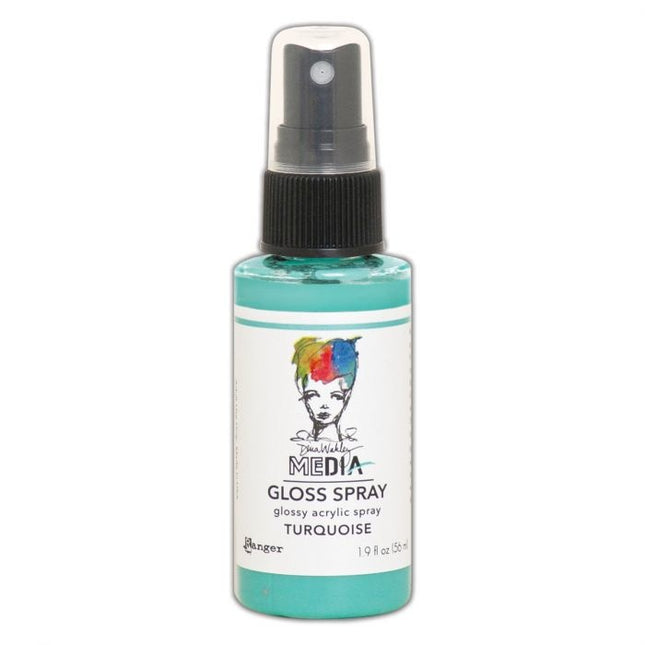 Ranger • Dina Wakley, spray brillant pour médias Turquoise