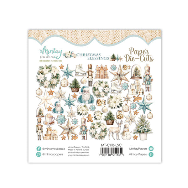 Découpes en papier - Christmas Blessings, 60 pièces