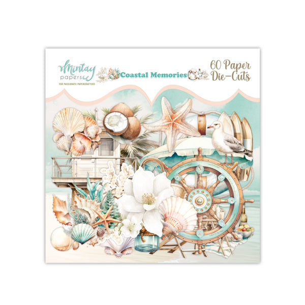 Papiers Mintay - Coastal Memories - découpes en papier (60 pièces)