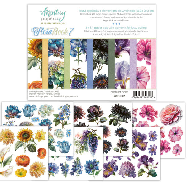 Mintay Papers - Flora 7 - Éléments à découper avec précision - (6"x8")