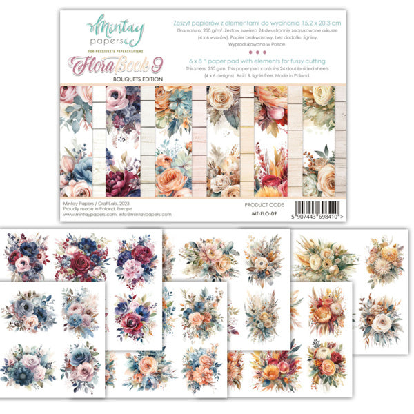 Mintay Papers - Flora 9 - Éléments à découper avec précision - (6"x8")