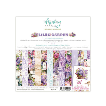 Papiers Mintay - Lilac Garden - bloc de papier (6"x6")