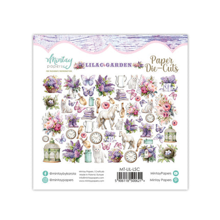 Papiers Mintay - Lilac Garden - découpes en papier (60pcs)
