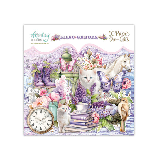 Papiers Mintay - Lilac Garden - découpes en papier (60pcs)