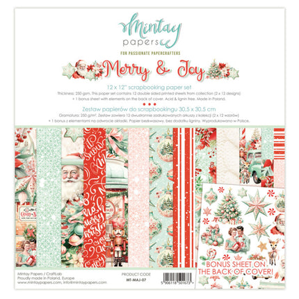 Set de papiers 12 X 12 - Merry & Joy