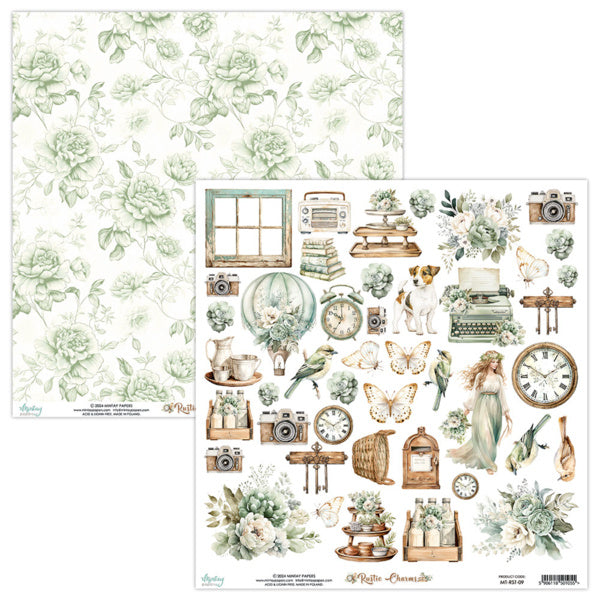 Papiers Mintay - Rustic Charms - papier à éléments (12'x12")
