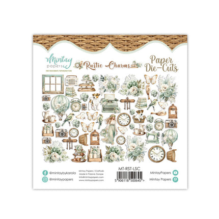 Mintay papers - Rustic Charms - Découpes en papier (60 pièces)