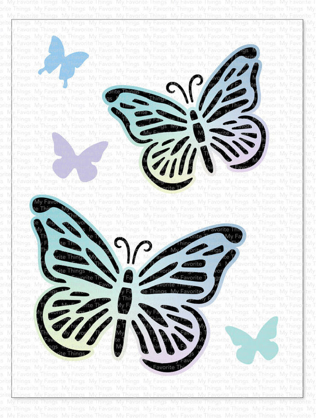 Pochoir My Favorite Things Flutterbys