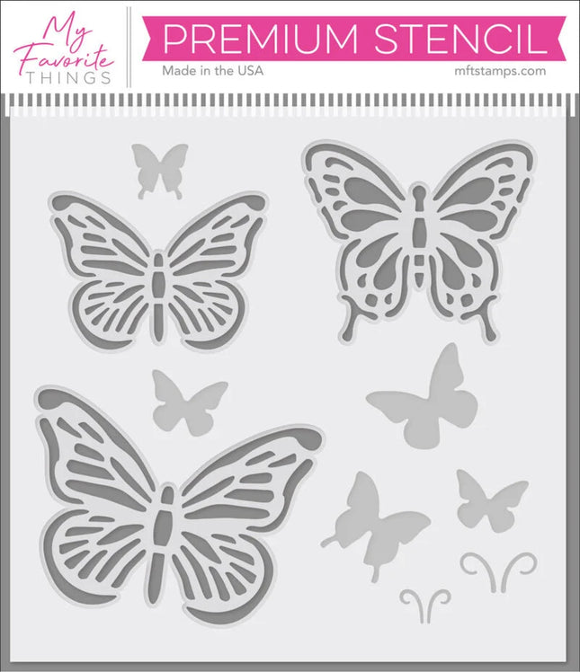Pochoir My Favorite Things Flutterbys