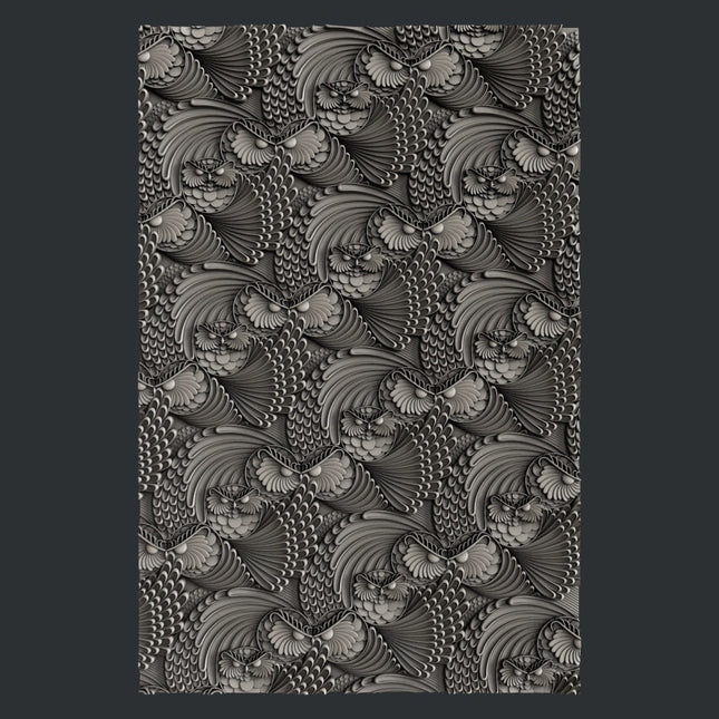Moule Zuri - Feuille de texture Owl Flurry