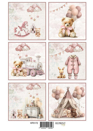 Découpes Happiness Baby Girl A4 (KPA4116)