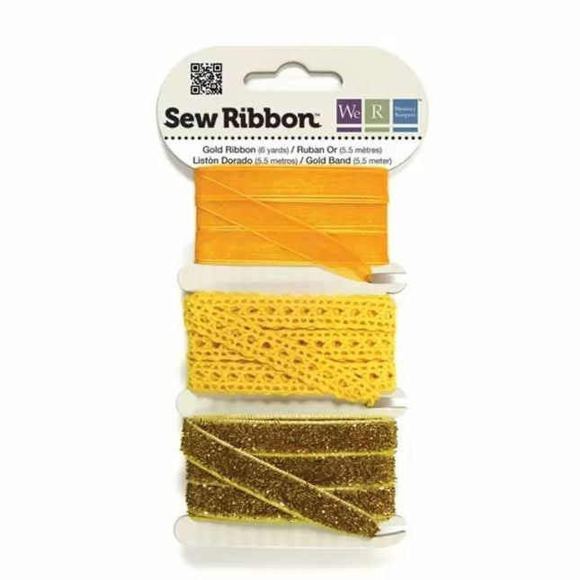 We R Memory Keepers • Rubans Sew Ribbon 5,5m Or