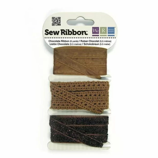 We R Memory Keepers • Rubans Sew Ribbon 5,5m Chocolat